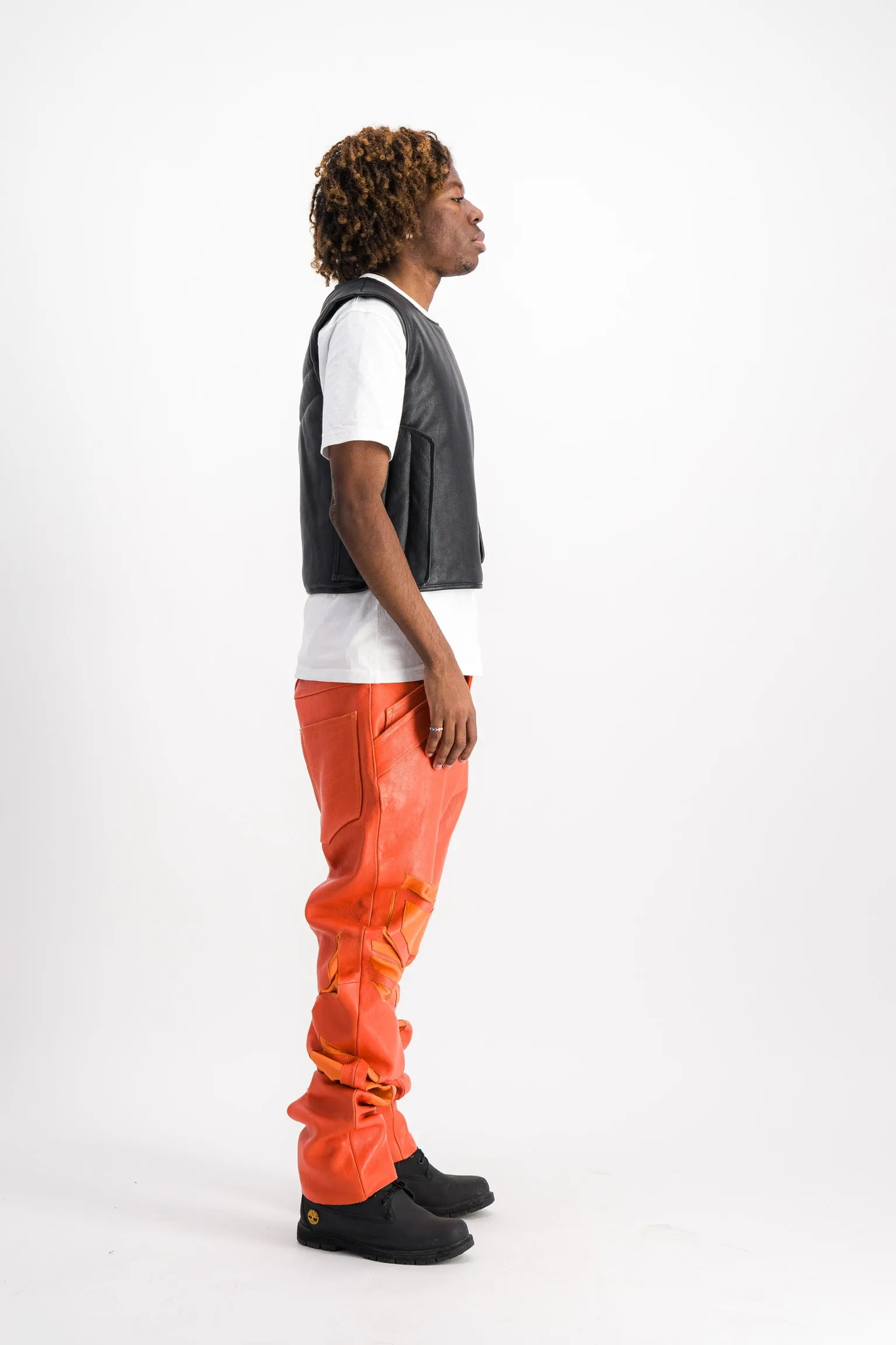 ARAY PUFFER LEATHER VEST