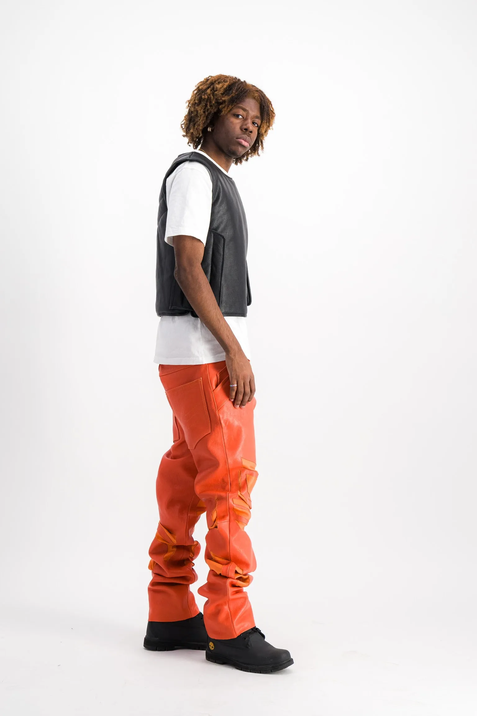 ARAY PUFFER LEATHER VEST
