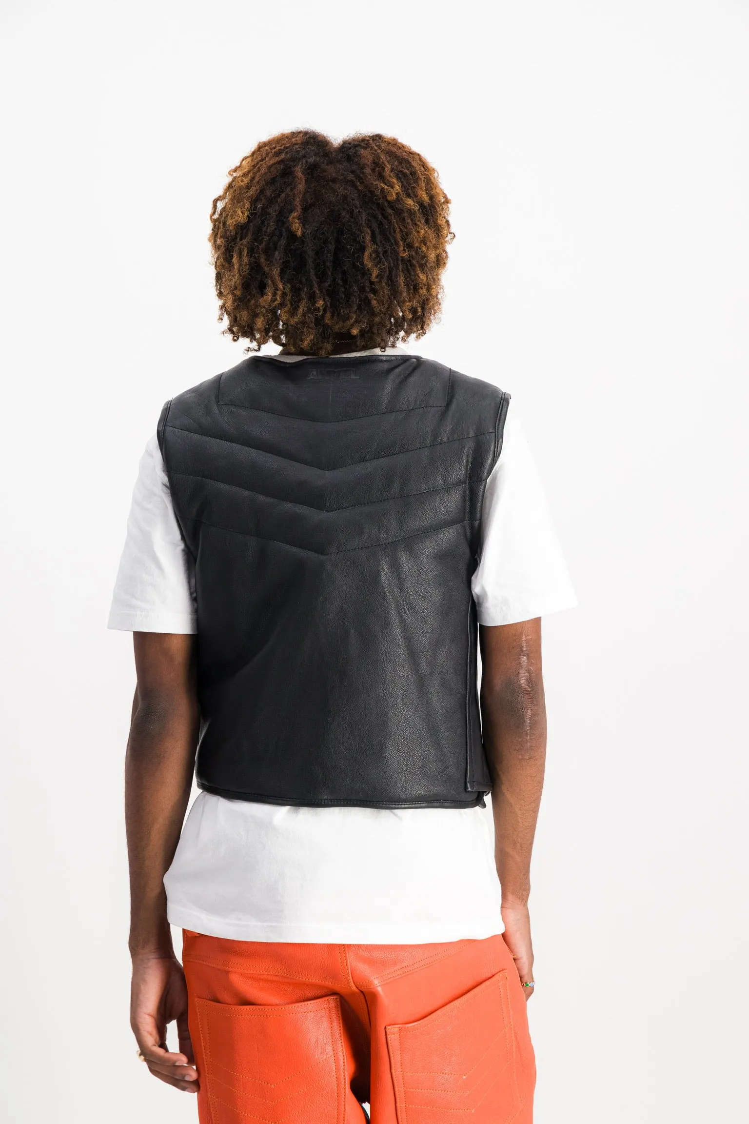 ARAY PUFFER LEATHER VEST