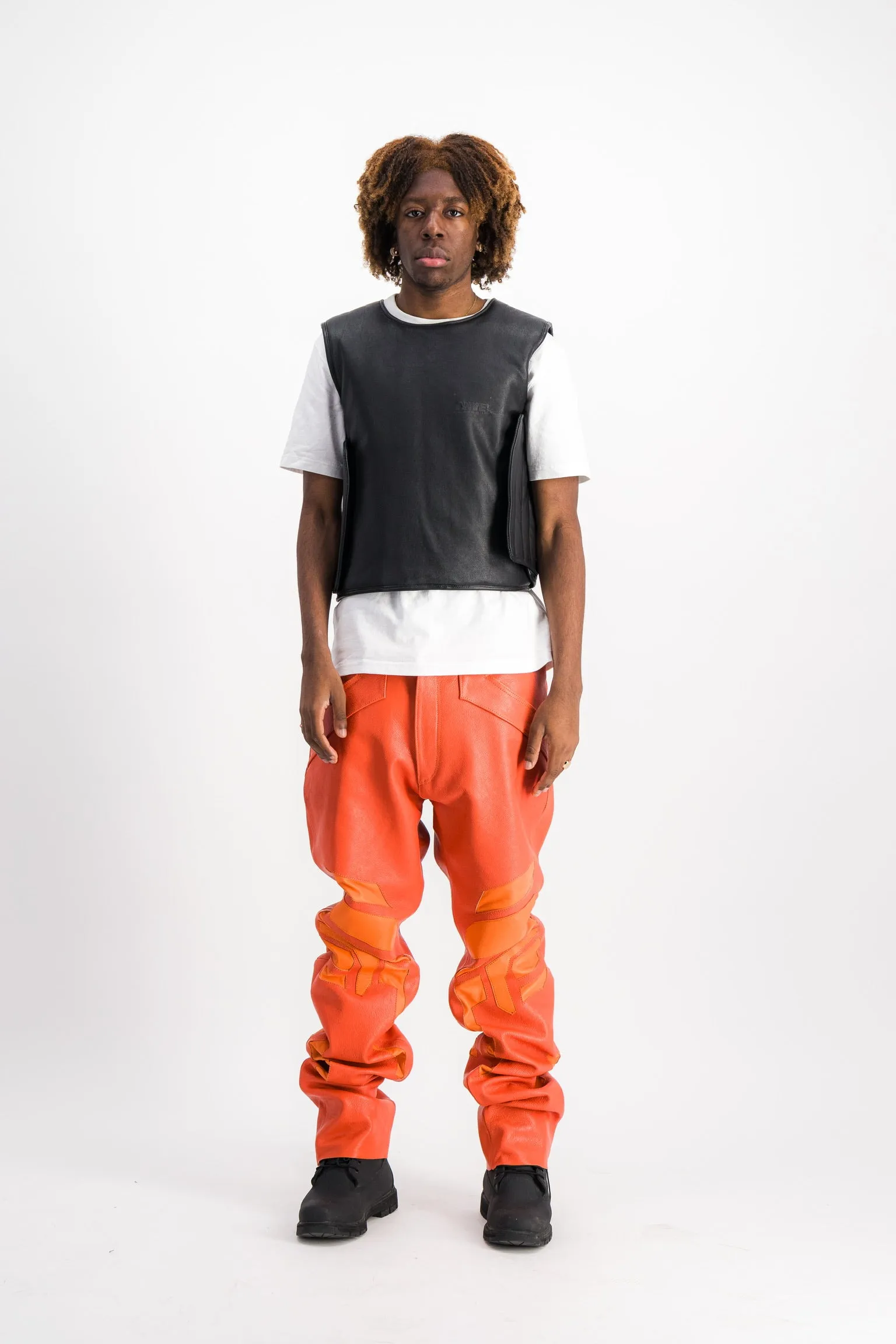 ARAY PUFFER LEATHER VEST