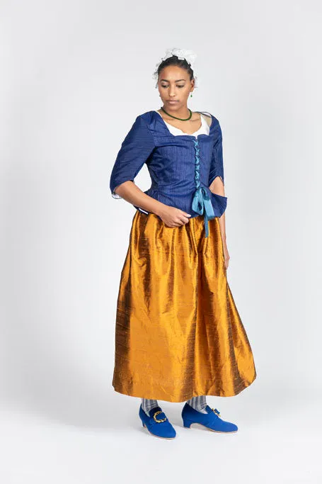 Blue Silk Jacket | Fanfare