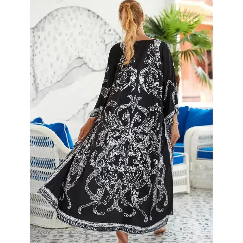 Bohemian Kimono - Bold Prints with Belt