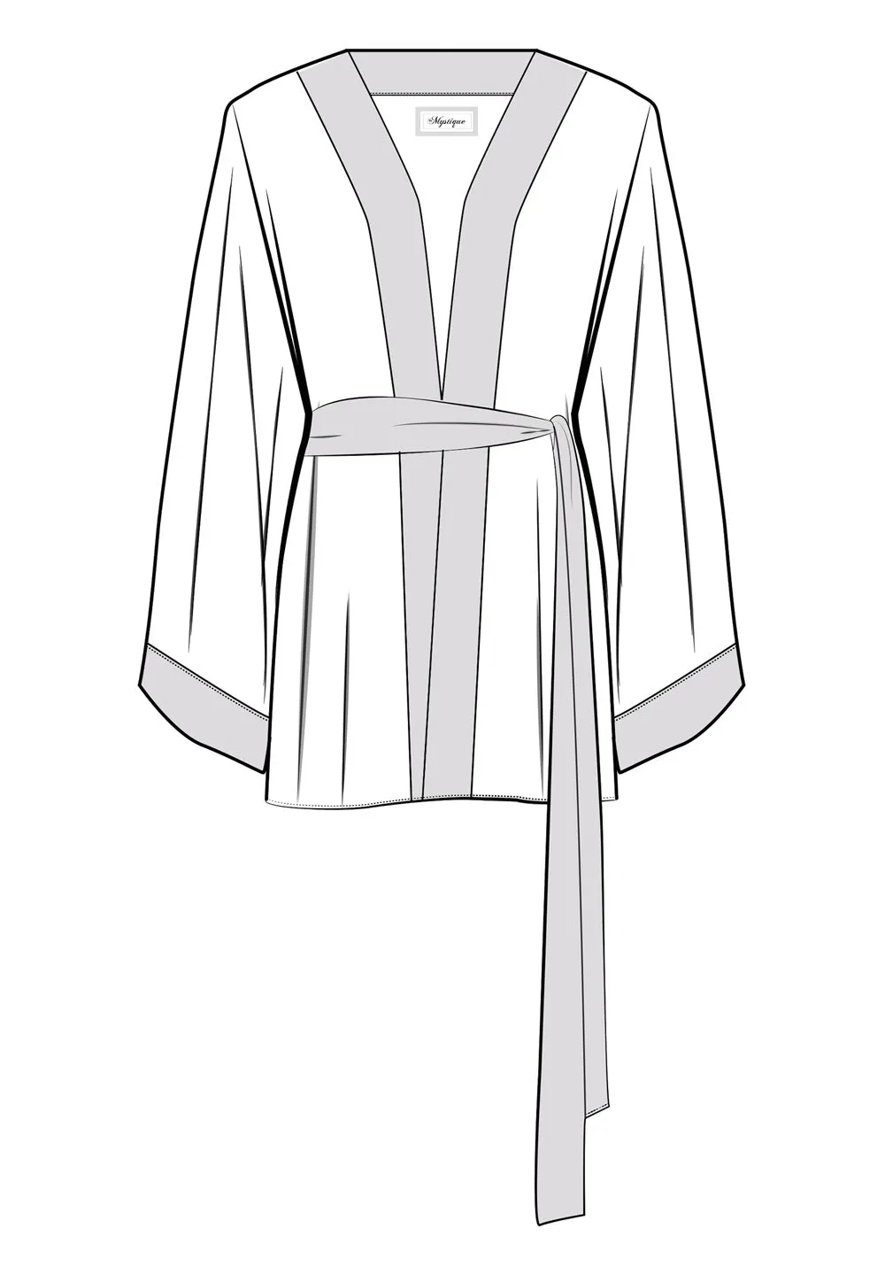 Boho - Maroon Navajo Kimono Wings (Black)