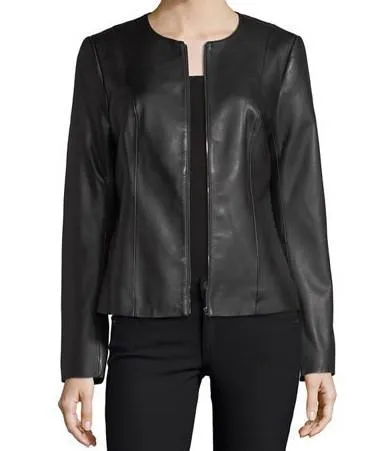 Classic Women Leather Jacket By TJS