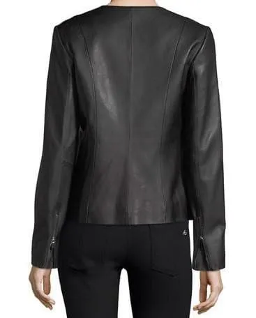 Classic Women Leather Jacket By TJS