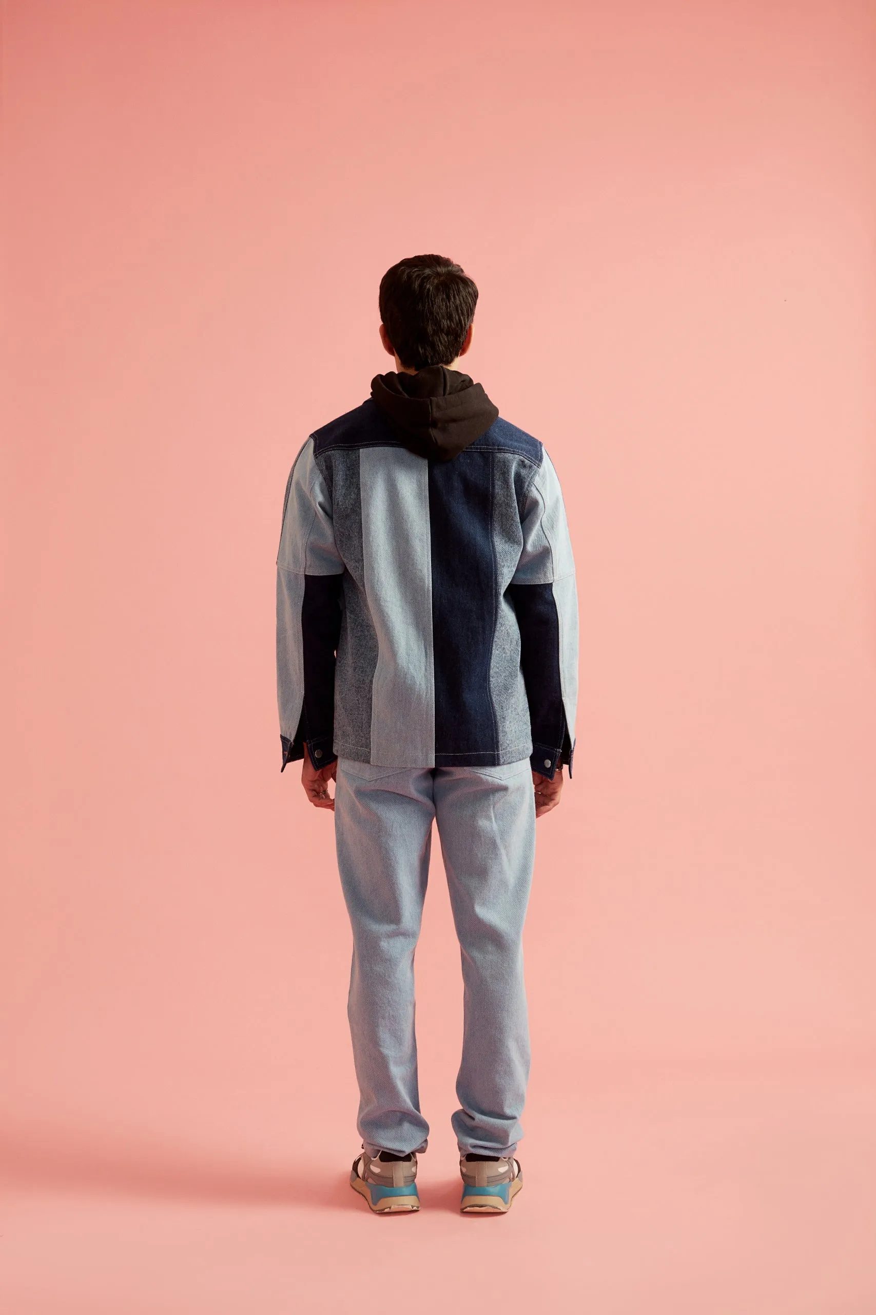 Colorblock Denim Jacket