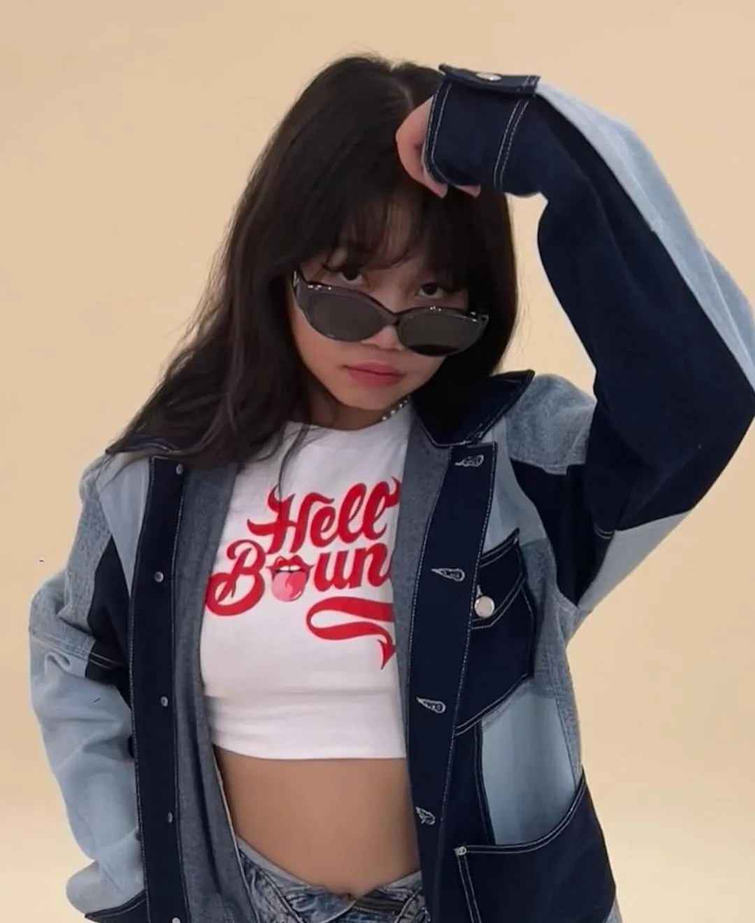 Colorblock Denim Jacket