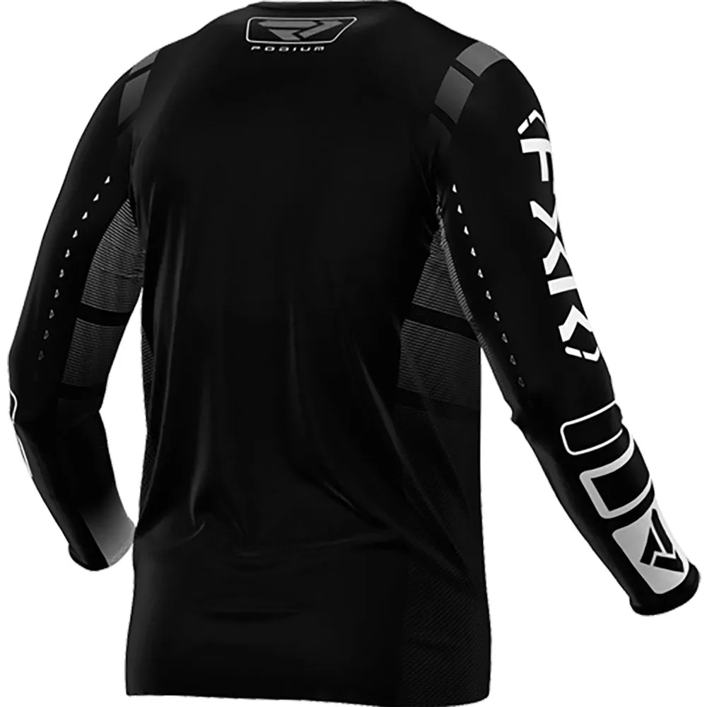 FXR Podium MX Offroad Jersey Black/White