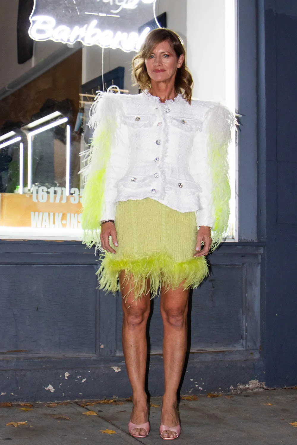 Germanier - Feather Jacket: White