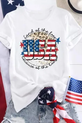 Get Patriotic with USA Flag Slogan T-Shirt - Buy Now