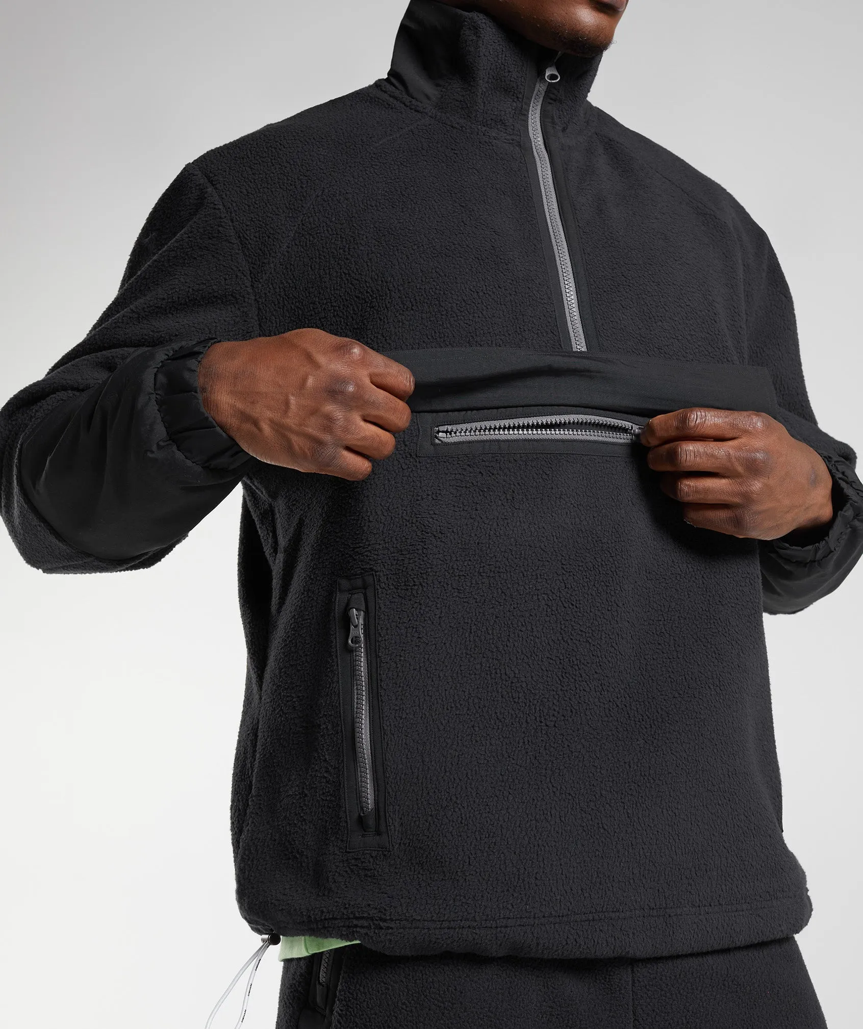 Gymshark Vibes Fleece 1/4 Zip - Black