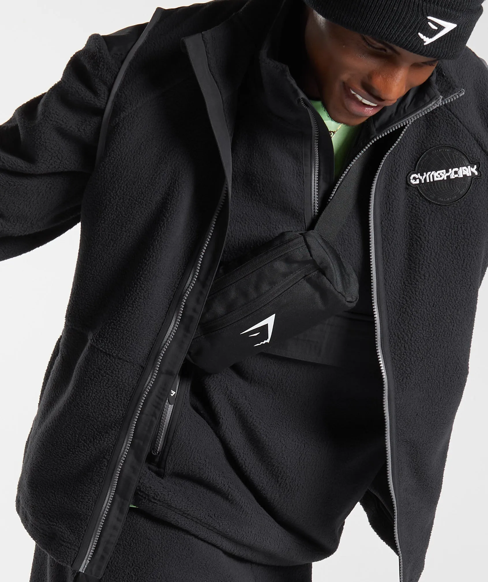 Gymshark Vibes Fleece 1/4 Zip - Black