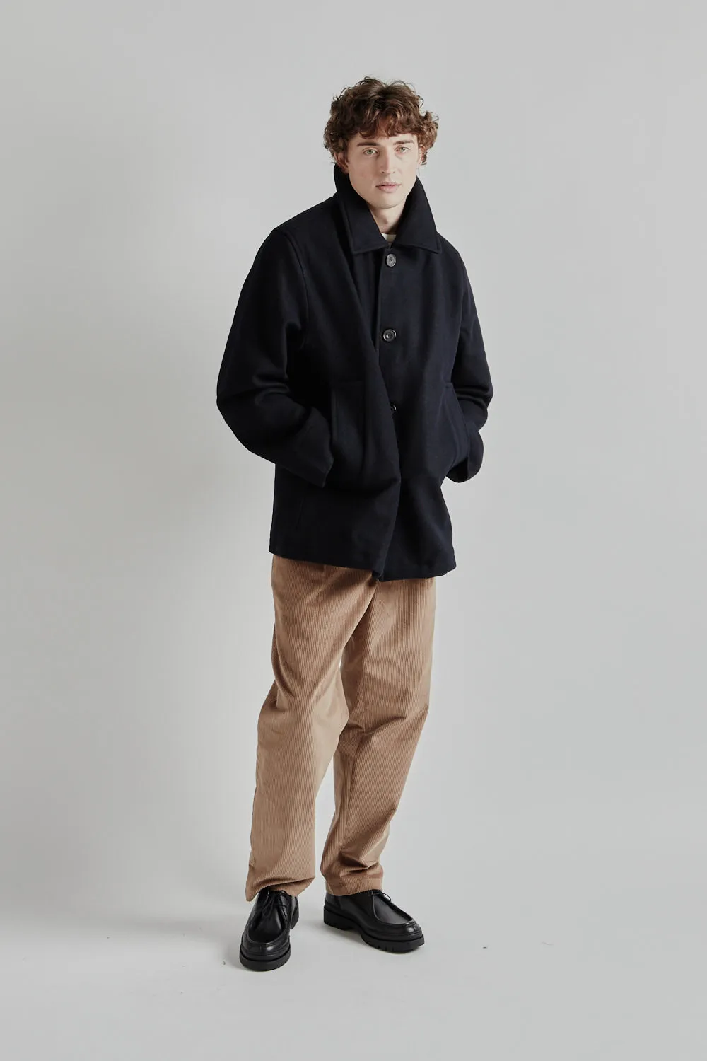 Harbour Wool Jacket - Dark Navy