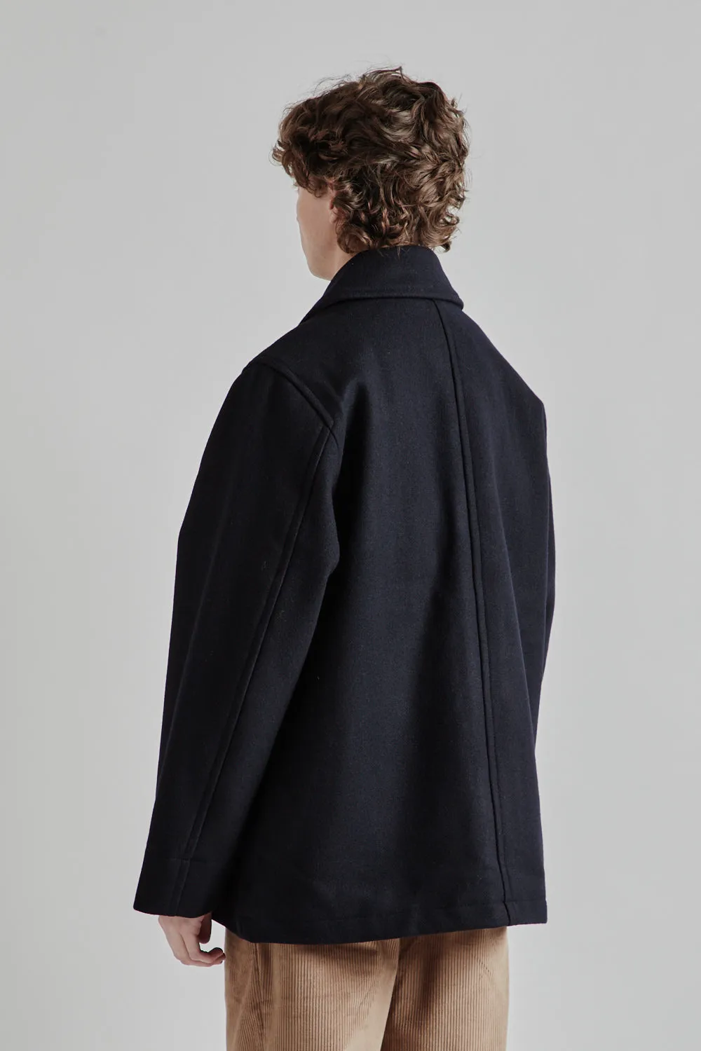 Harbour Wool Jacket - Dark Navy