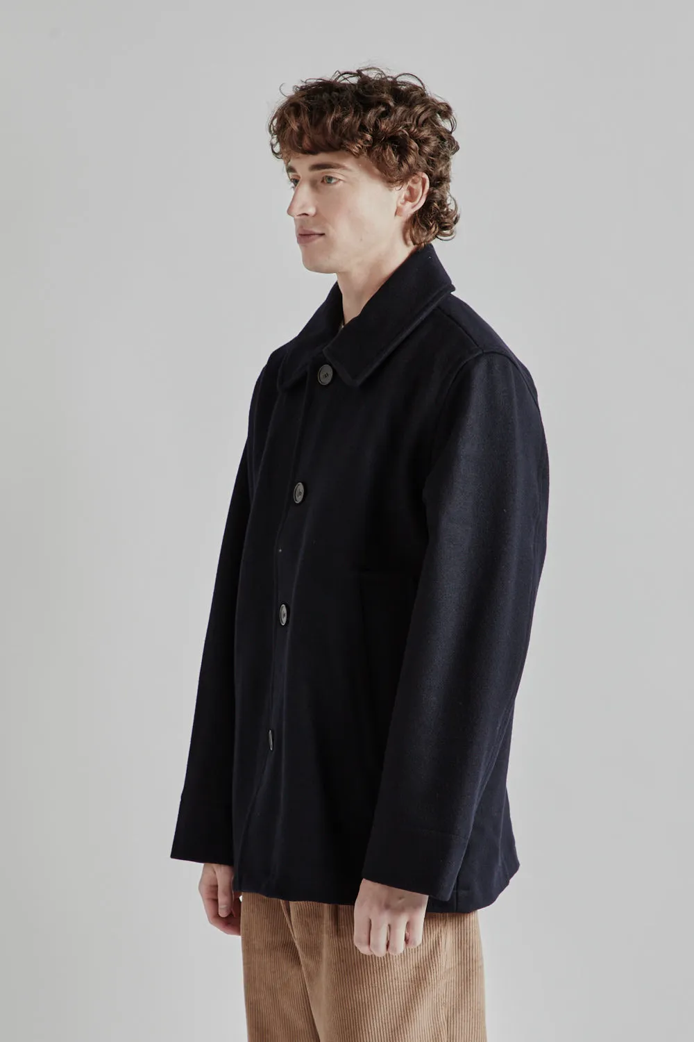 Harbour Wool Jacket - Dark Navy