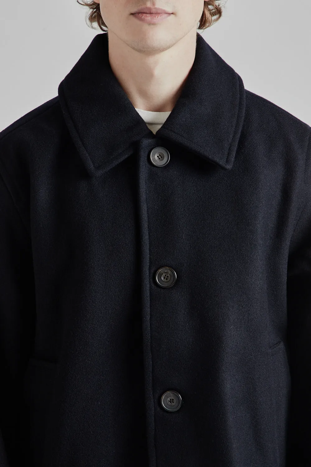 Harbour Wool Jacket - Dark Navy