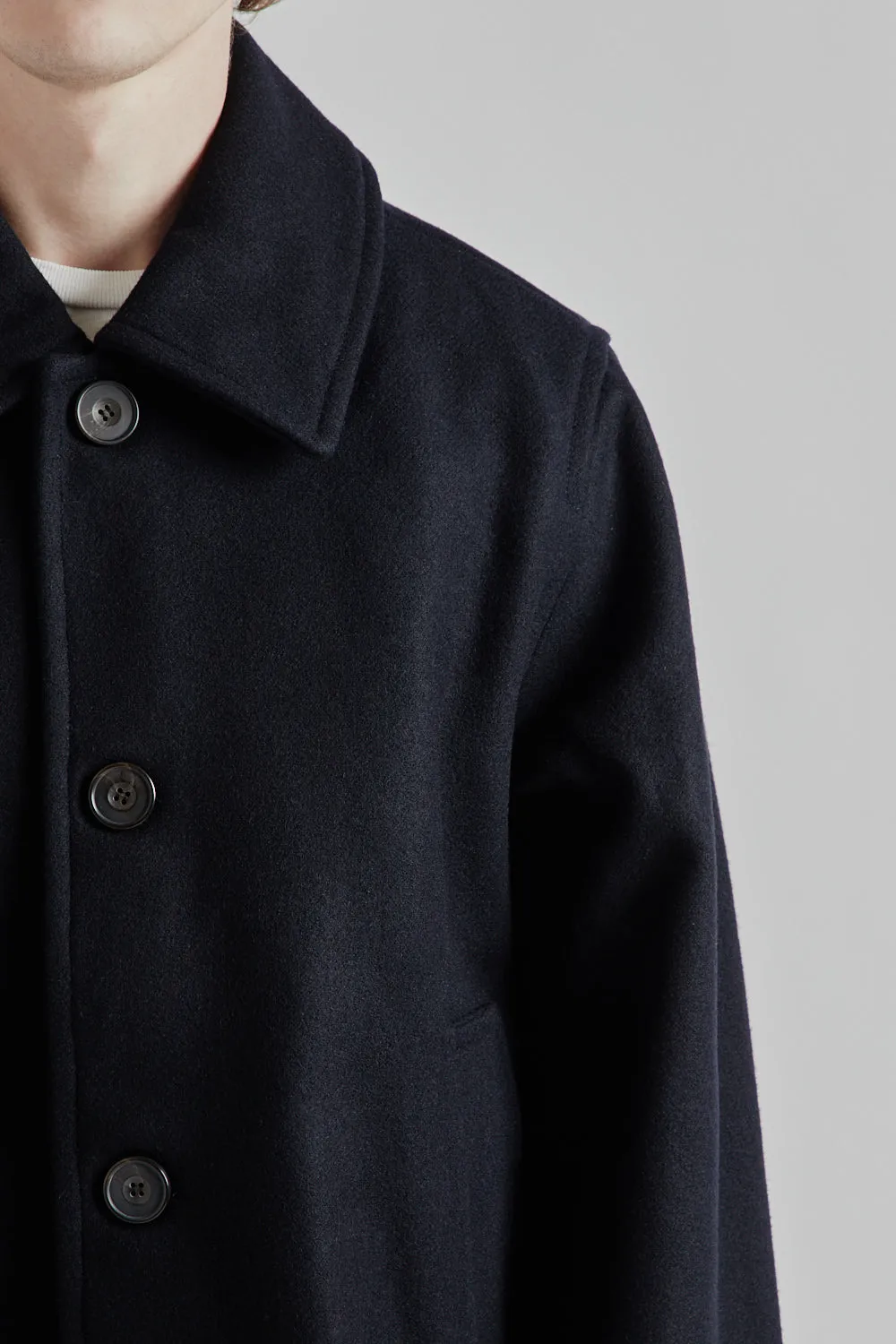 Harbour Wool Jacket - Dark Navy