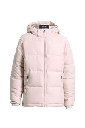 Hooded Puffer Jacket in Pink