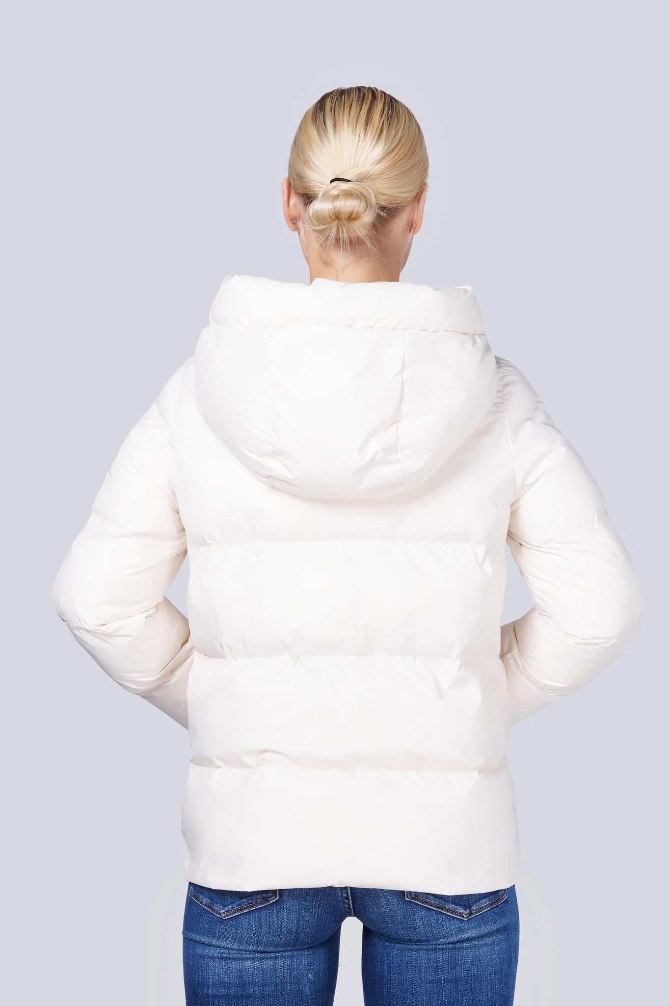 Ivy Short Vegan Down Jacket | Off White