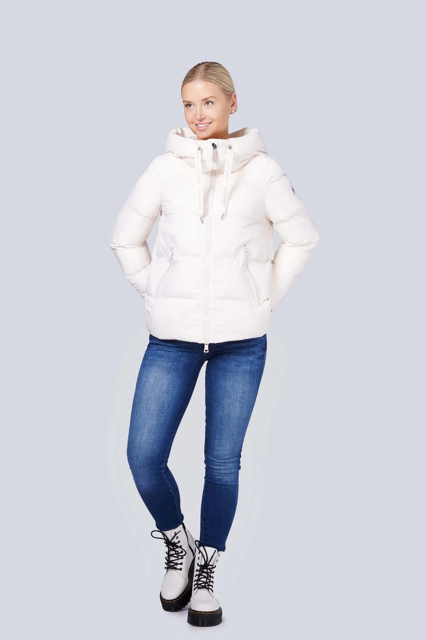 Ivy Short Vegan Down Jacket | Off White