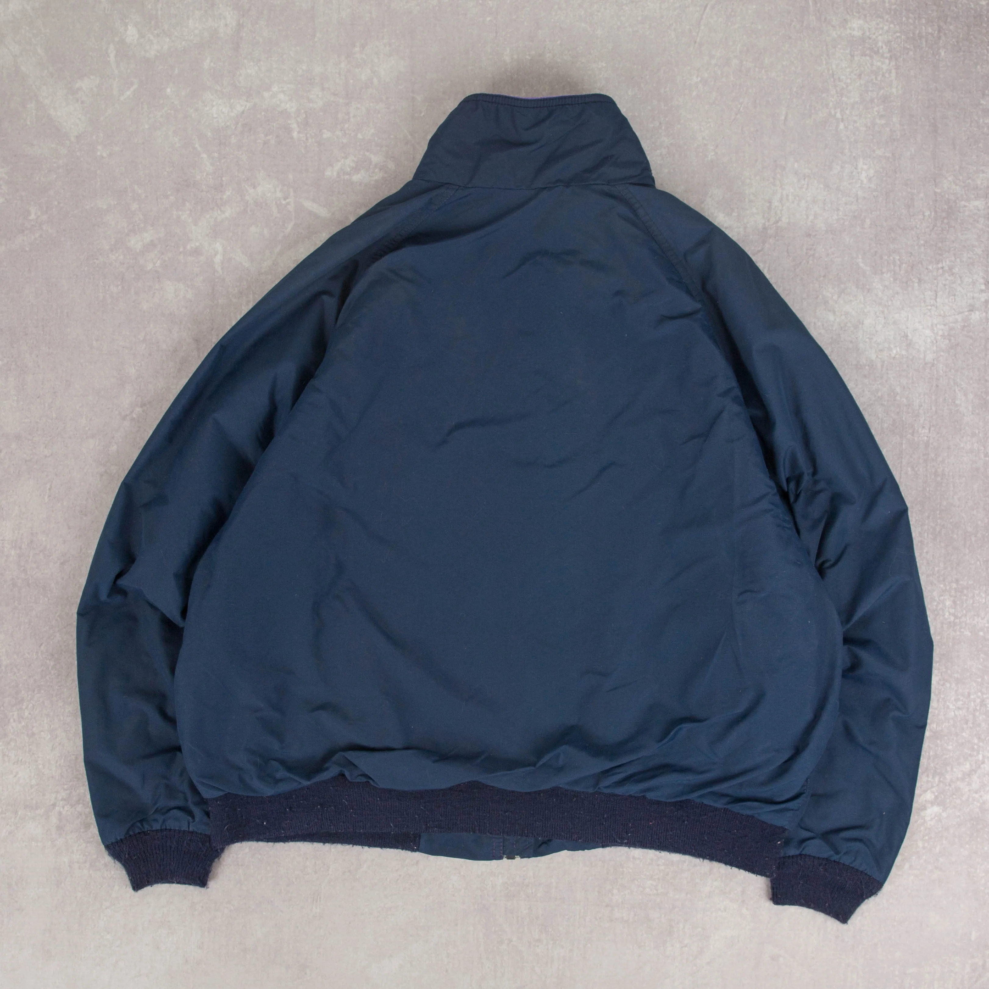MEN'S VINTAGE 1990S L.L.BEAN FLEECE LINED WARM UP  JACKET - MEDIUM