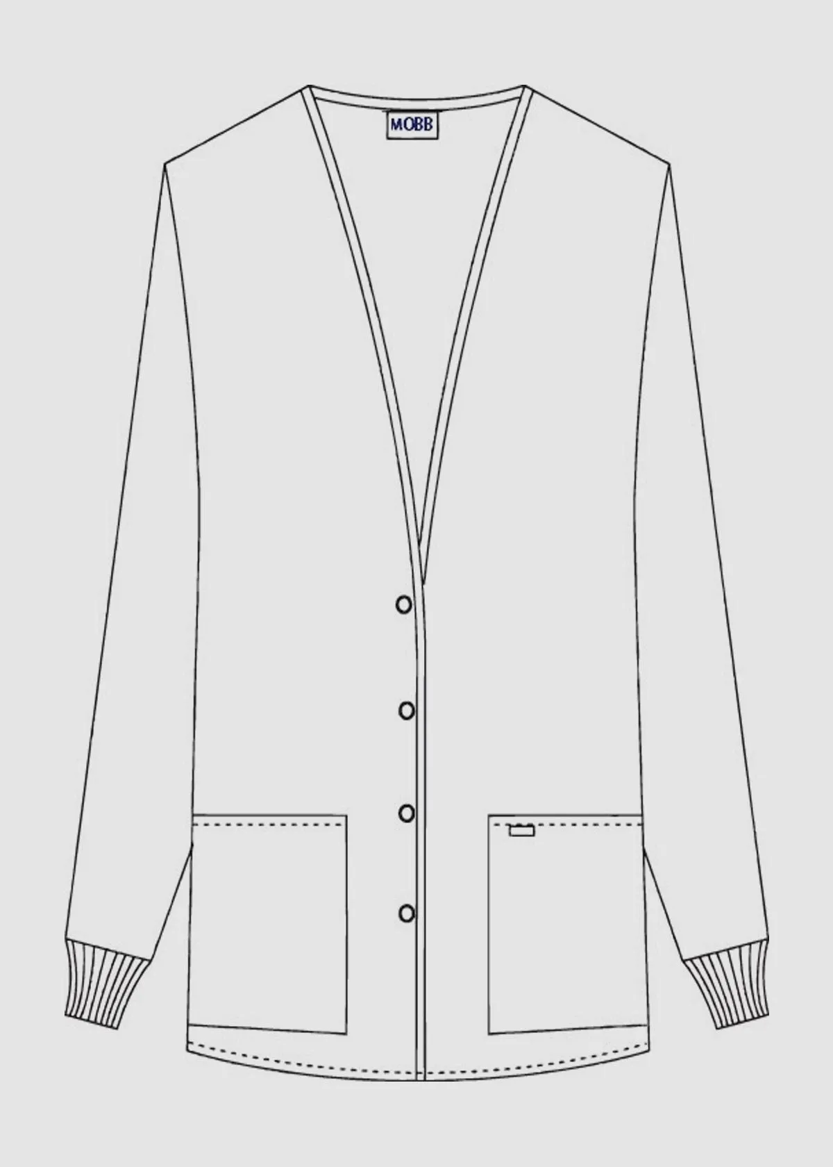 MOBB Ladies Button Front Warm-Up Jacket