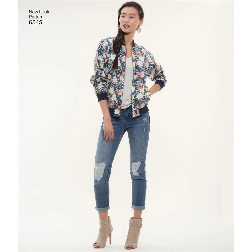New Look Pattern 6545 Misses Flight Jacket