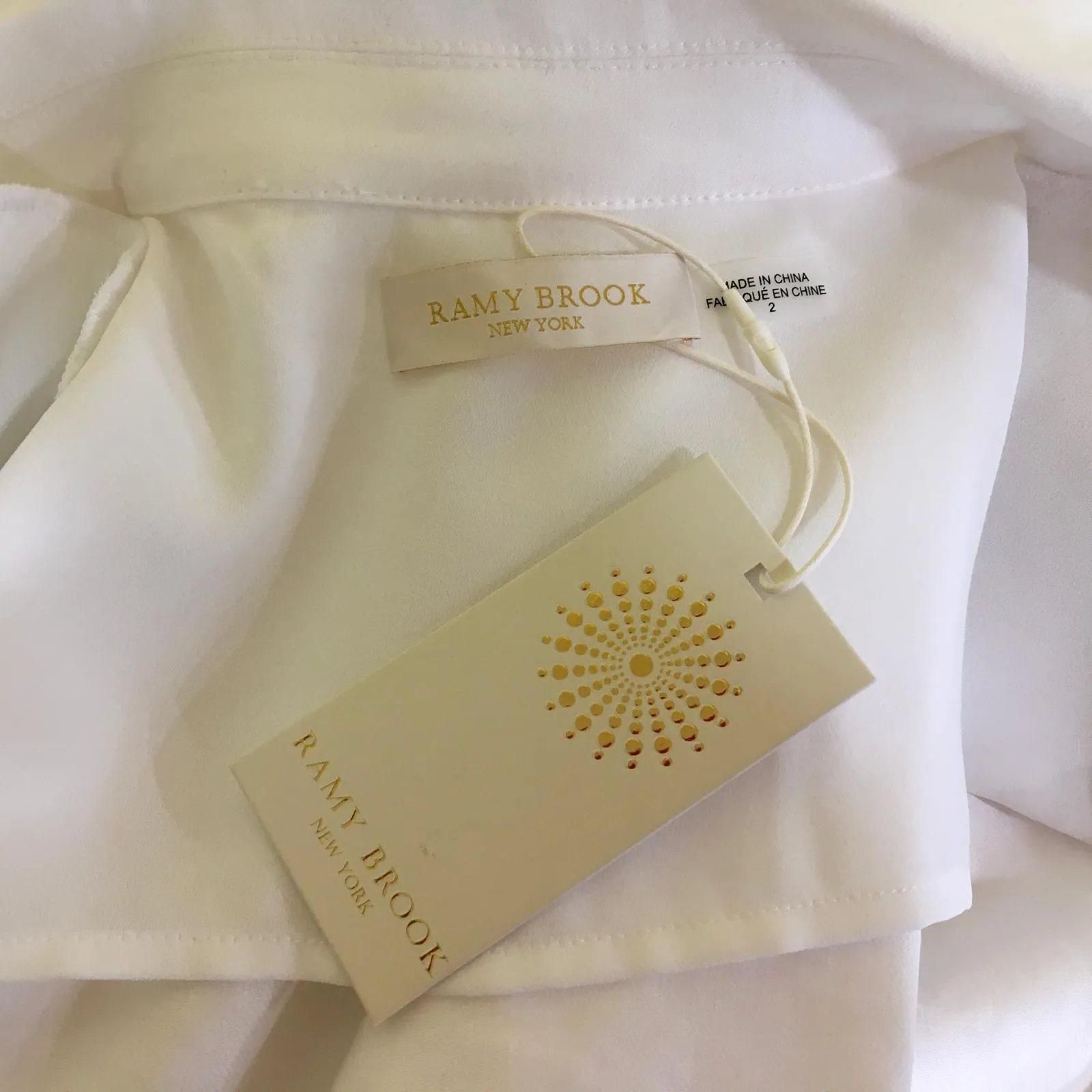 Ramy Brook Women's Sheridan Side Lace-up Jacket Ivory Sz 2