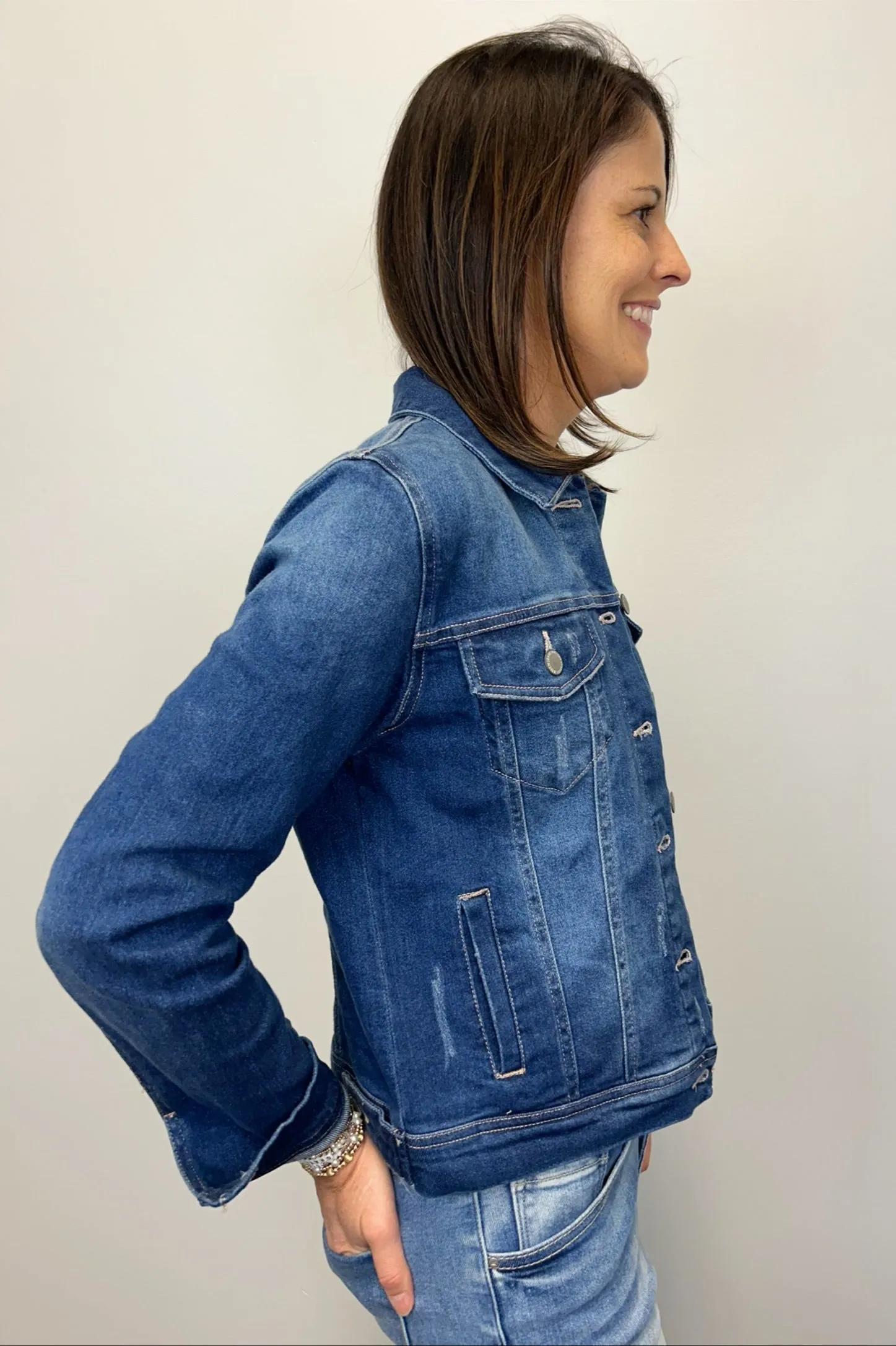 Risen Dark Wash Denim Jacket