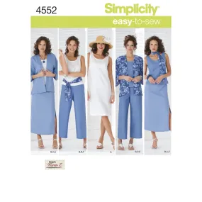 Simplicity Pattern 4552 Women's & Plus Size Smart and Casual Wear
