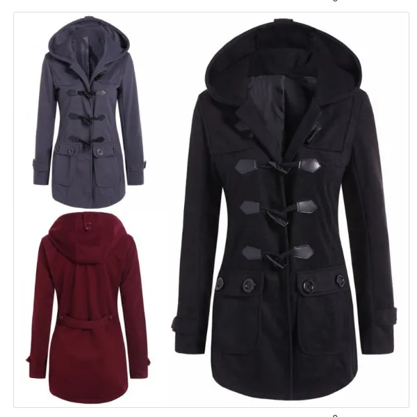 Slim-fit Horn Hooded Windbreaker Jacket