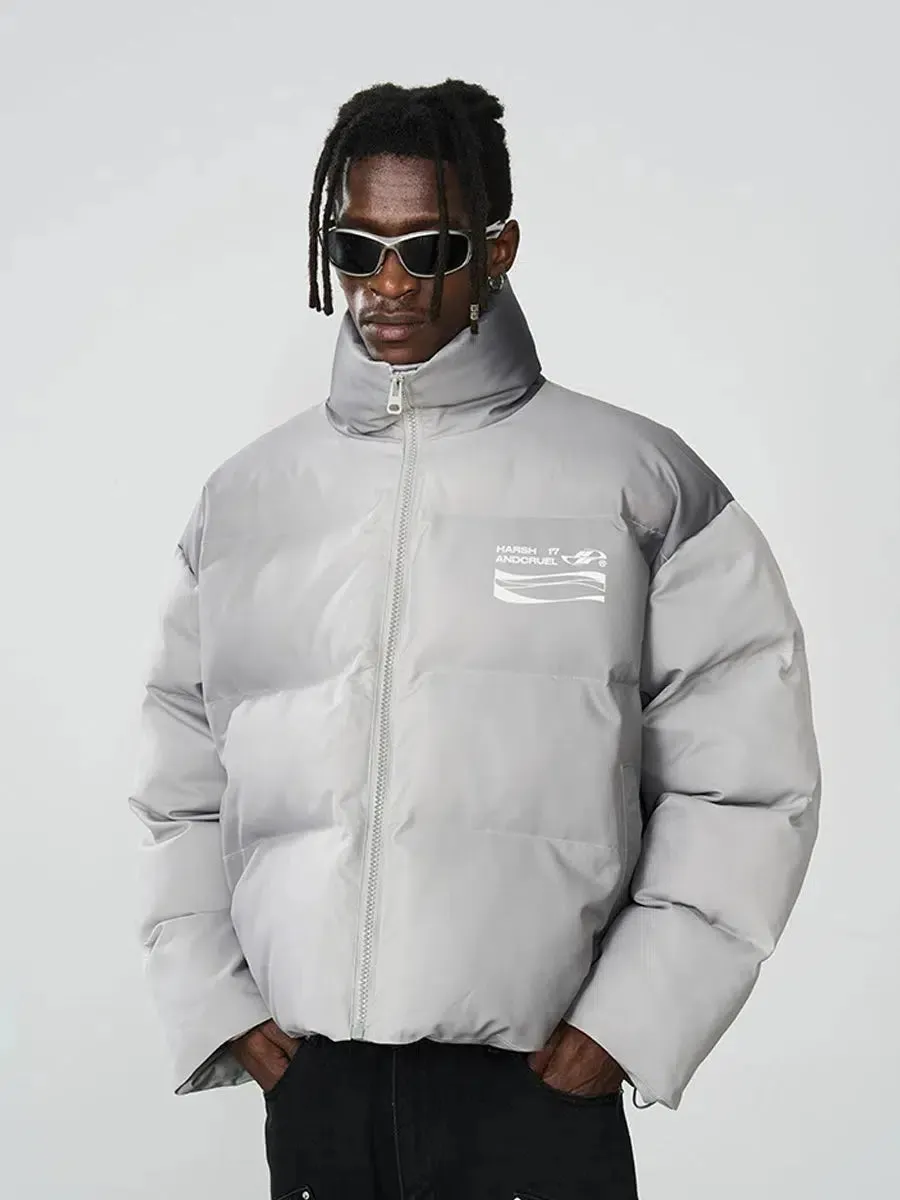 Street Style Typography Down Jacket