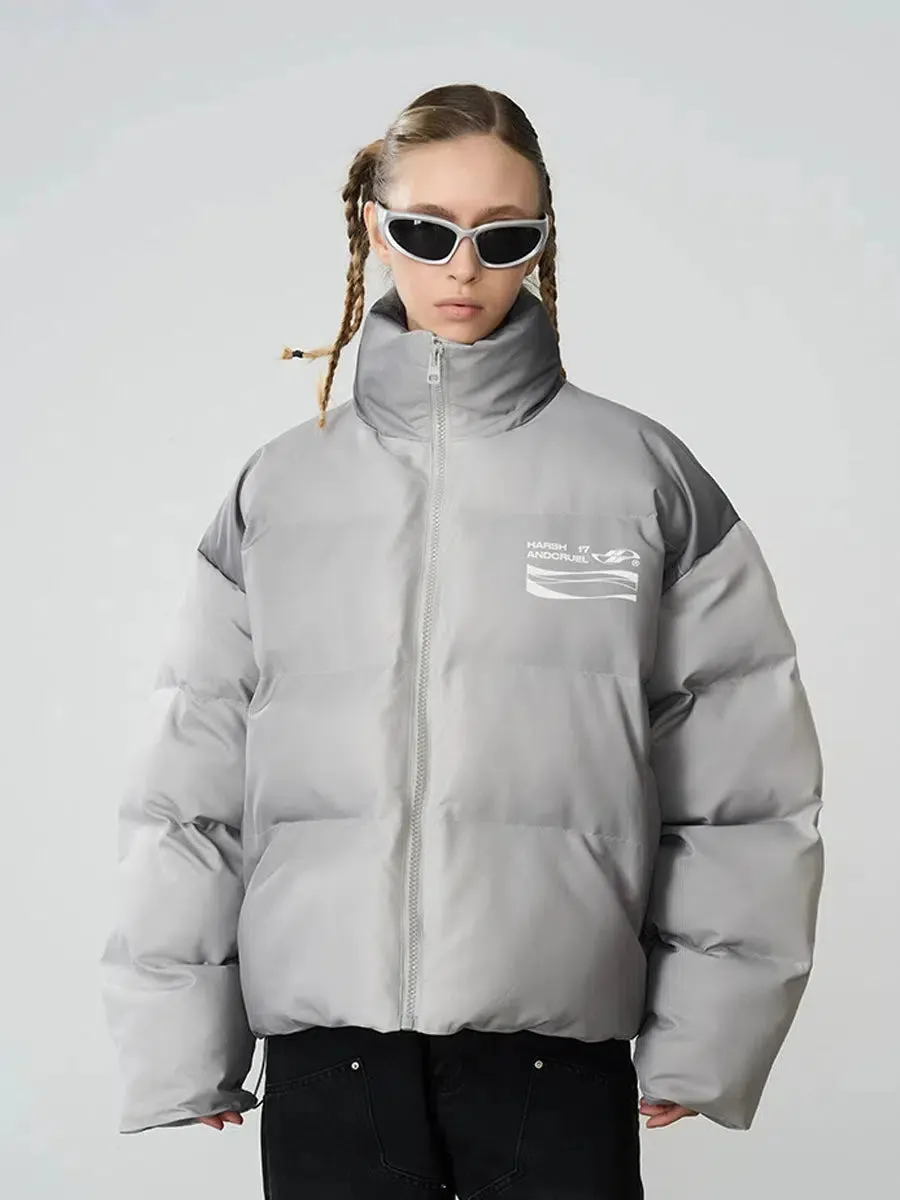 Street Style Typography Down Jacket